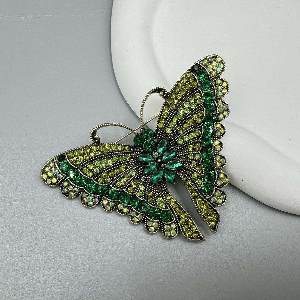 Butterfly Rhinestone Brooch PA5119