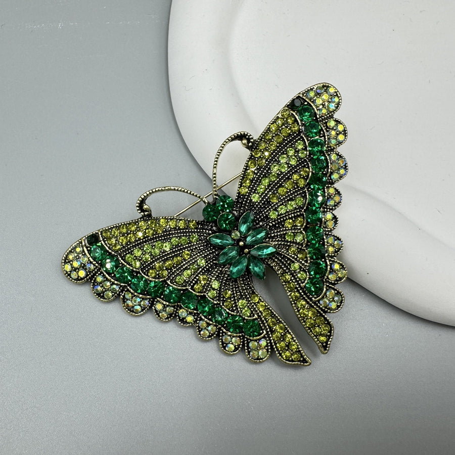 Butterfly Rhinestone Brooch PA5119