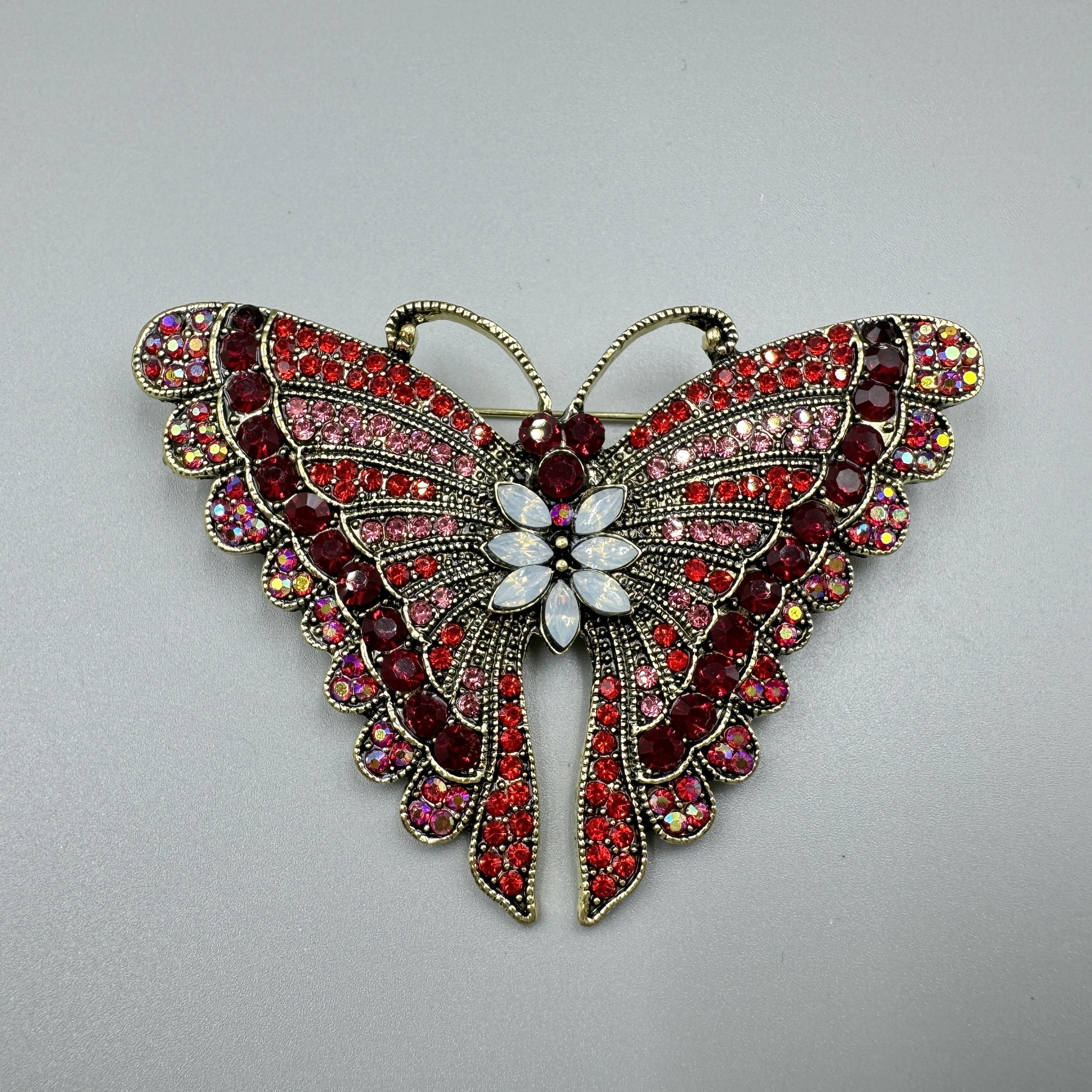Butterfly Rhinestone Brooch PA5119