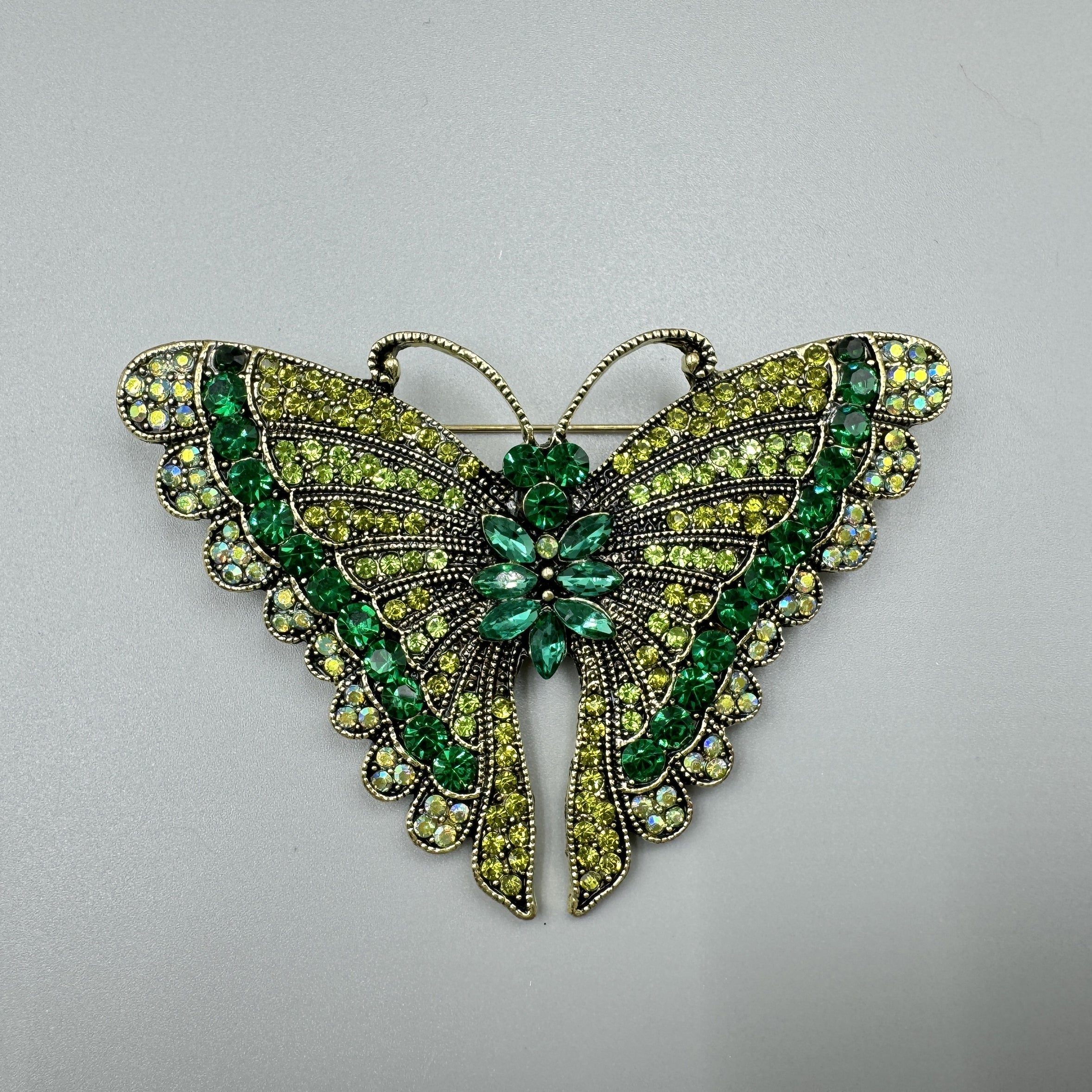 Butterfly Rhinestone Brooch PA5119