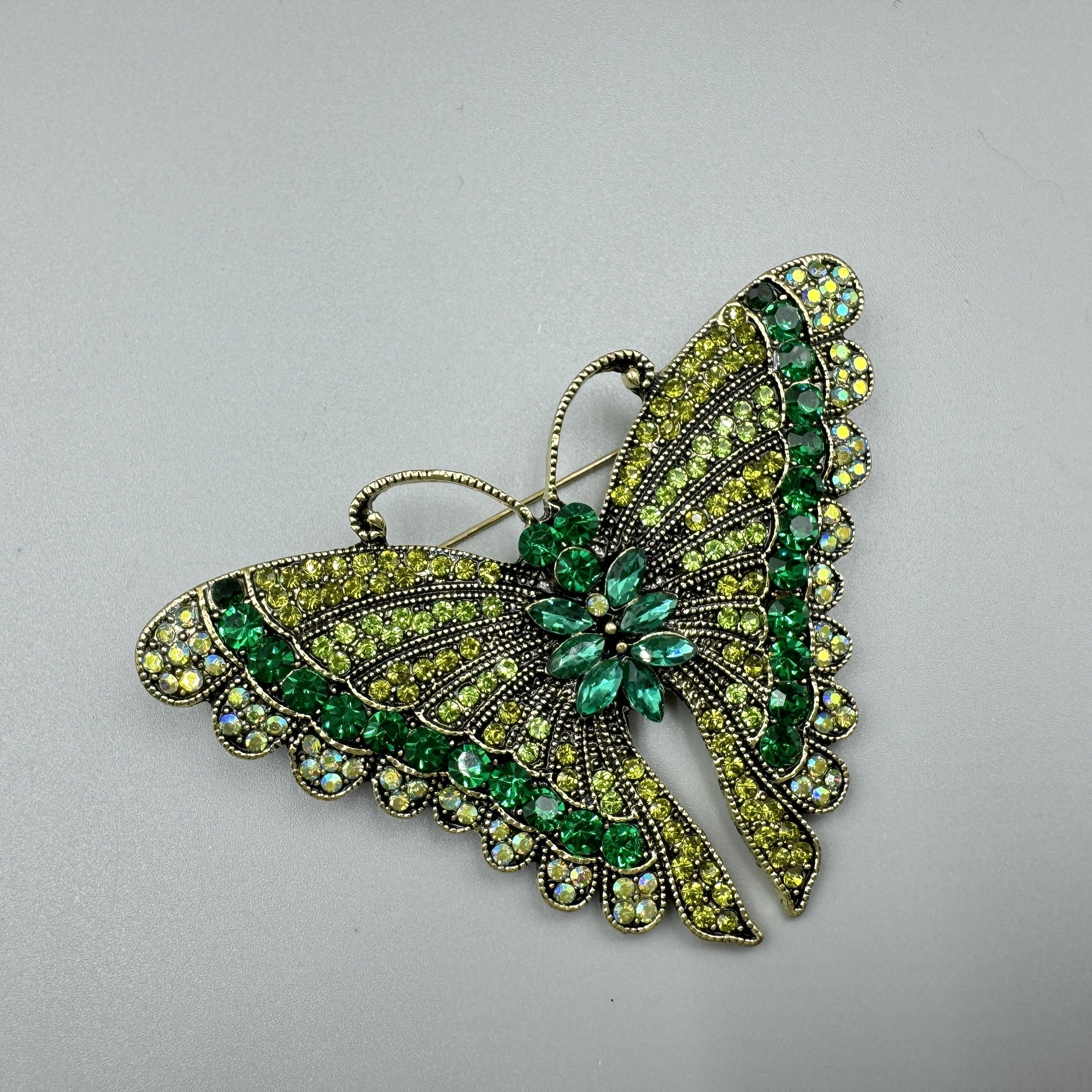 Butterfly Rhinestone Brooch PA5119