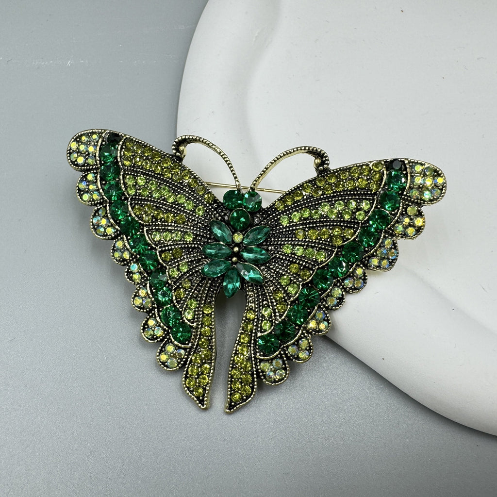 Butterfly Rhinestone Brooch PA5119
