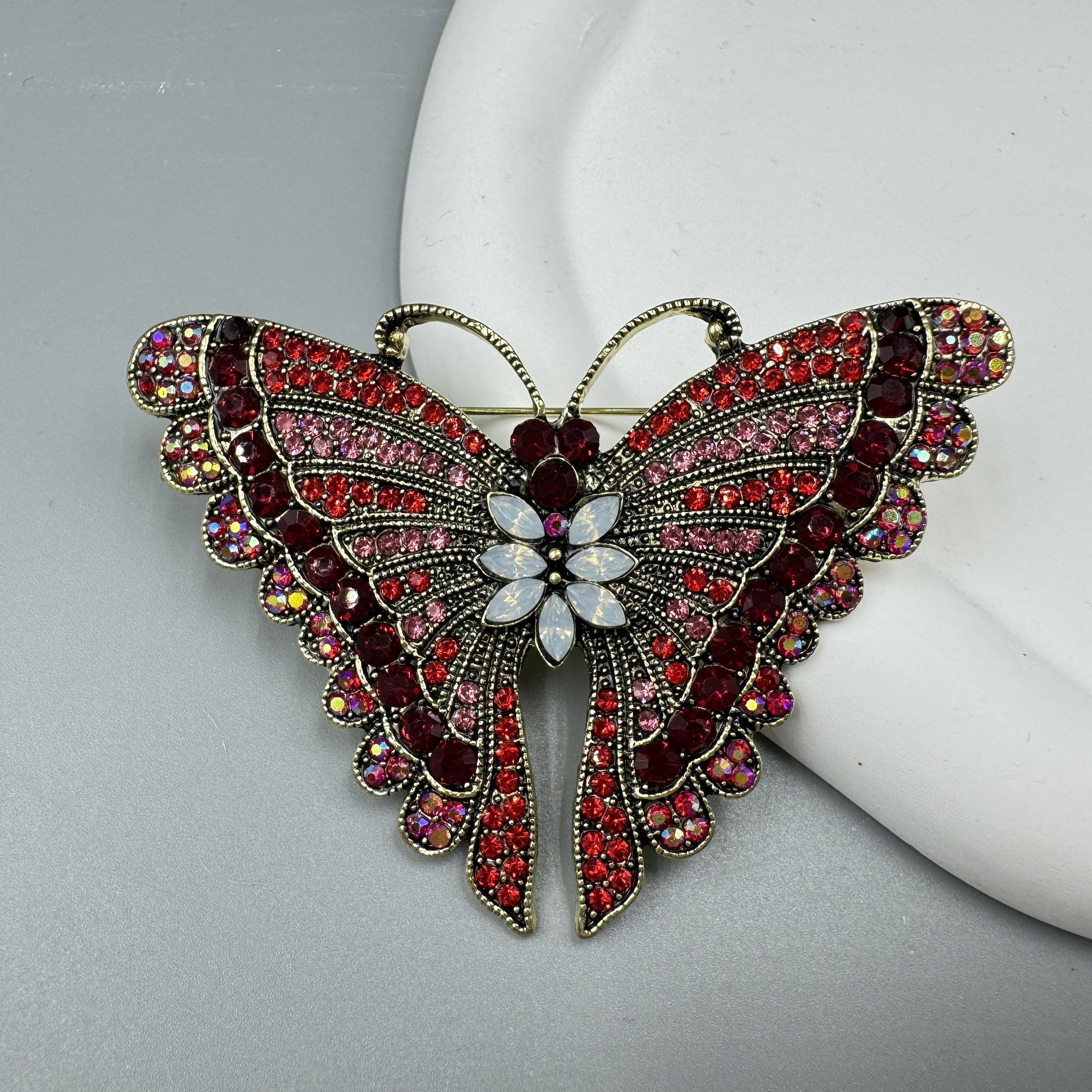 Butterfly Rhinestone Brooch PA5119