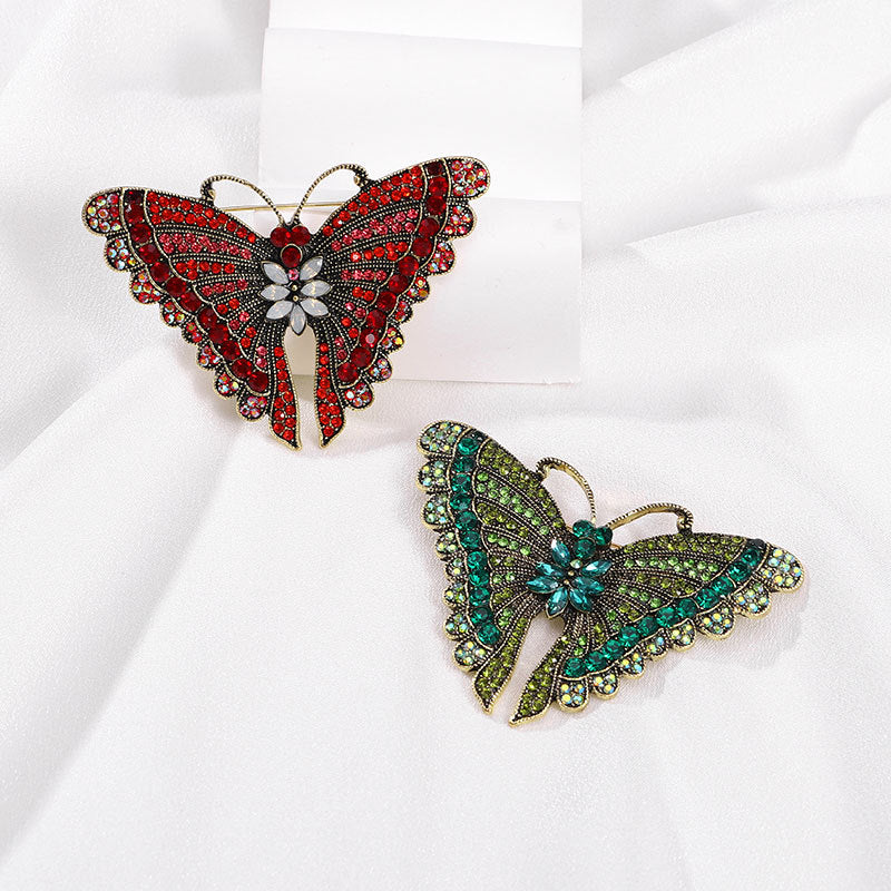 Butterfly Rhinestone Brooch PA5119