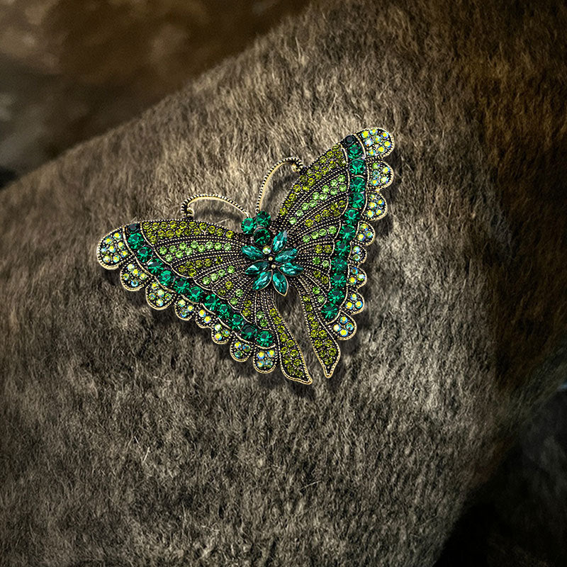 Butterfly Rhinestone Brooch PA5119