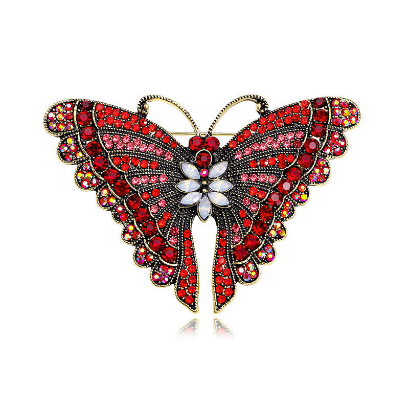 Butterfly Rhinestone Brooch PA5119