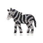 Zebra Rhinestone Brooch PA5132