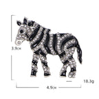 Zebra Rhinestone Brooch PA5132