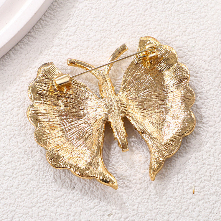 Butterfly Rhinestone Brooch Pin PA5137