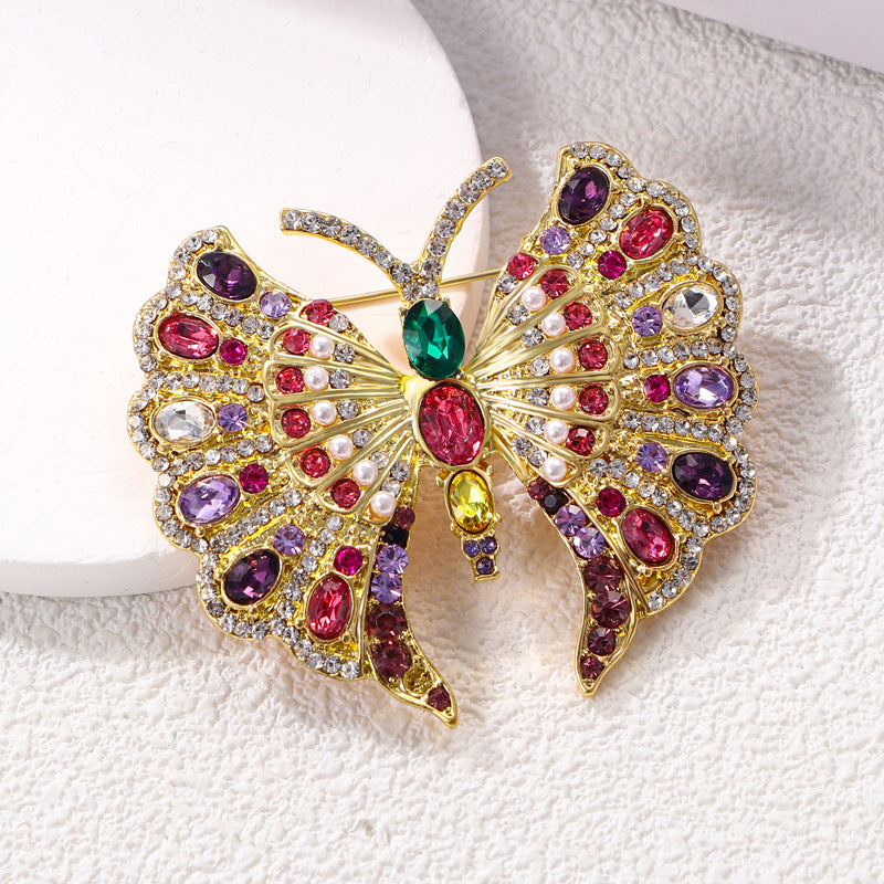 Butterfly Rhinestone Brooch Pin PA5137