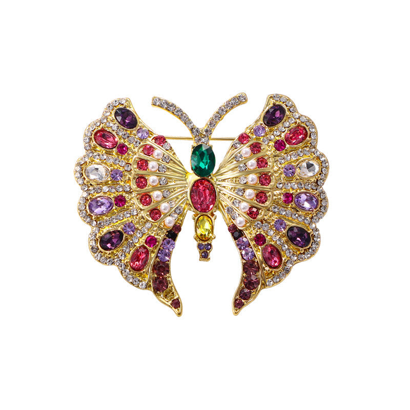 Butterfly Rhinestone Brooch Pin PA5137