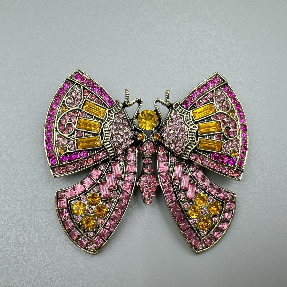 Butterfly Rhinestone Brooch PA5143