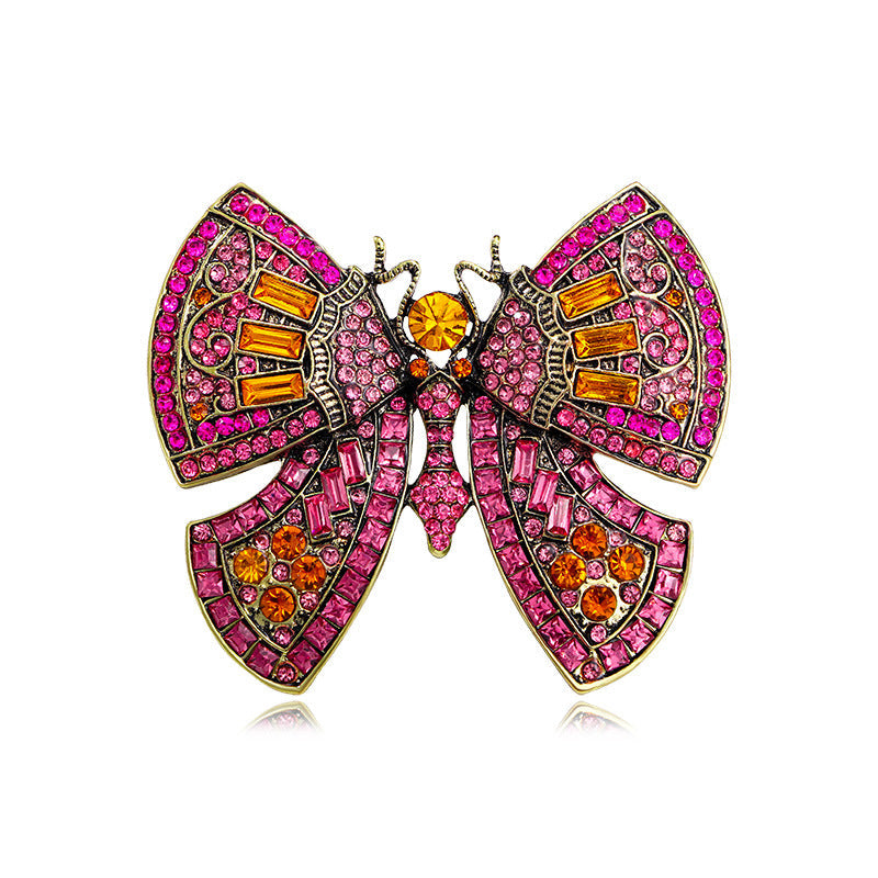 Butterfly Rhinestone Brooch PA5143