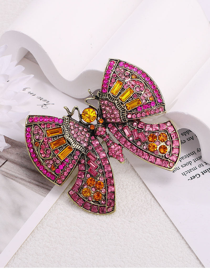 Butterfly Rhinestone Brooch PA5143
