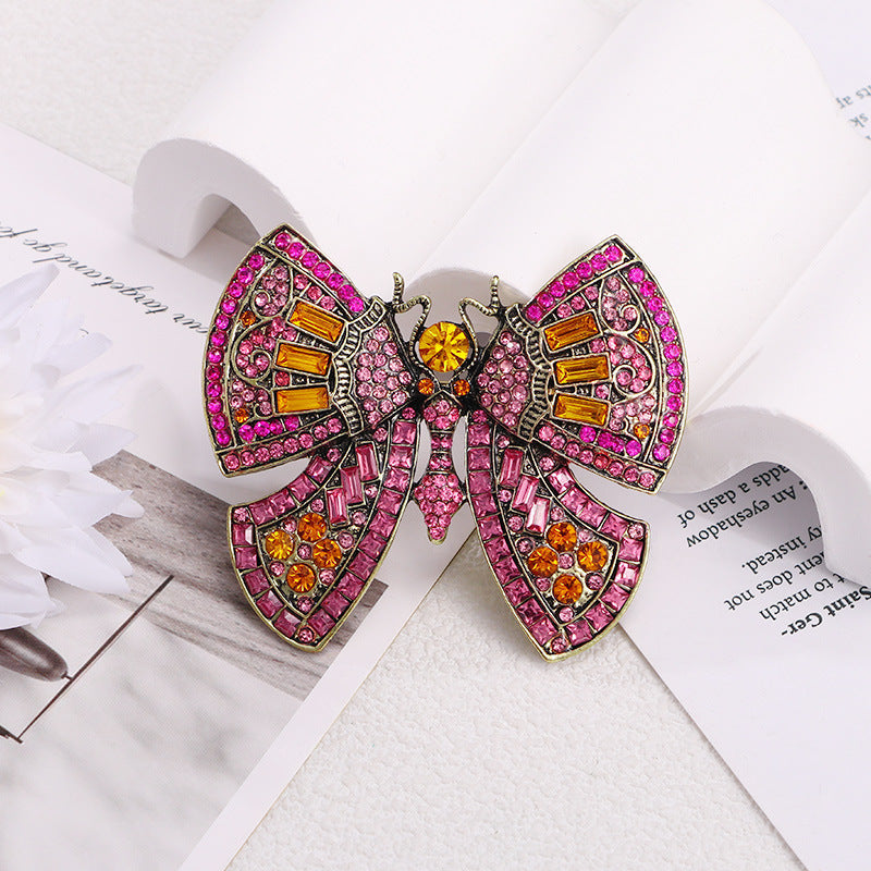 Butterfly Rhinestone Brooch PA5143