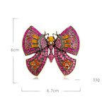 Butterfly Rhinestone Brooch PA5143