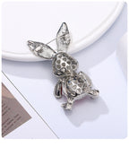 Bunny Rhinestone Brooch PA5145