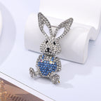 Bunny Rhinestone Brooch PA5145