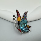 Butterfly Rhinestone Alloy Brooch PA5173