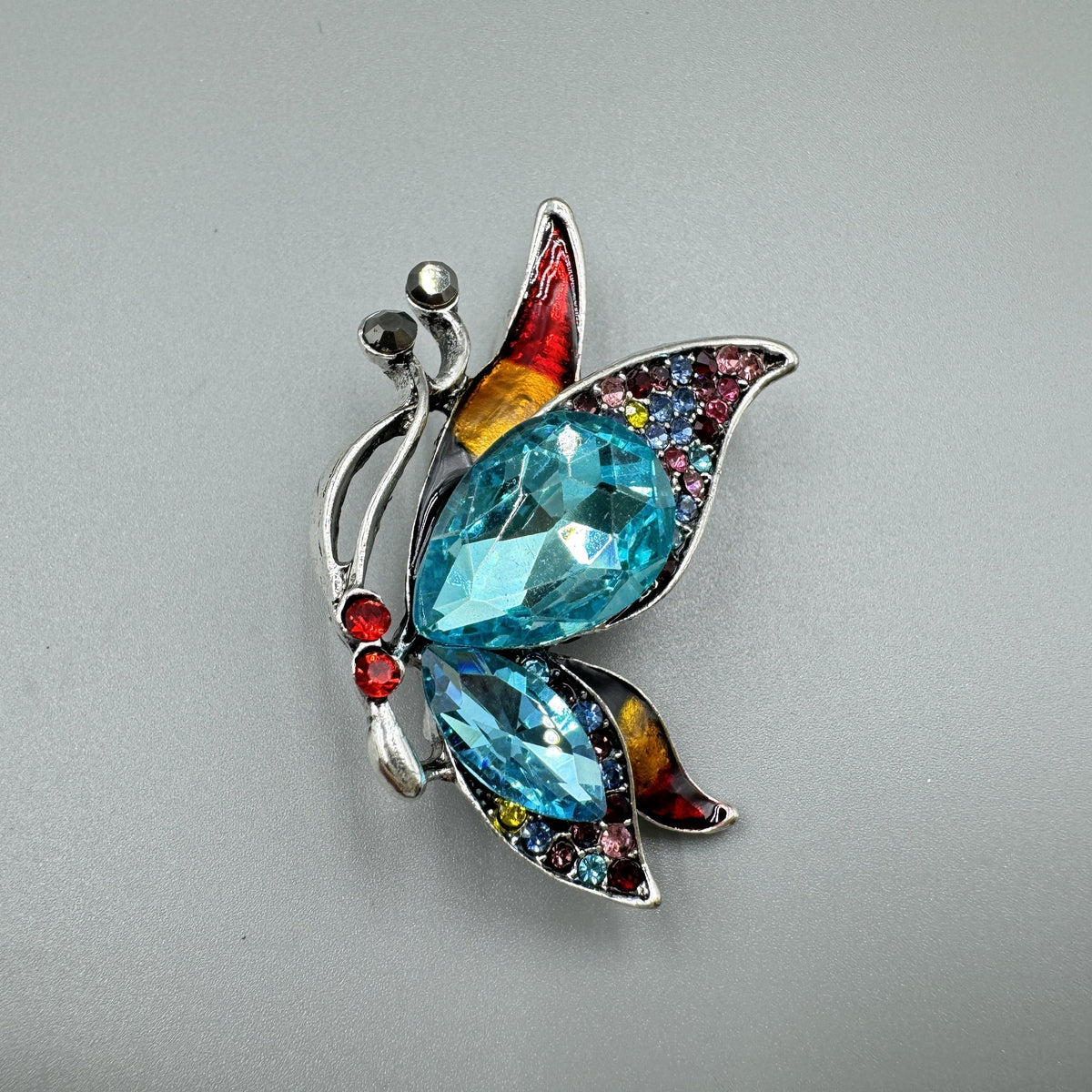 Butterfly Rhinestone Alloy Brooch PA5173