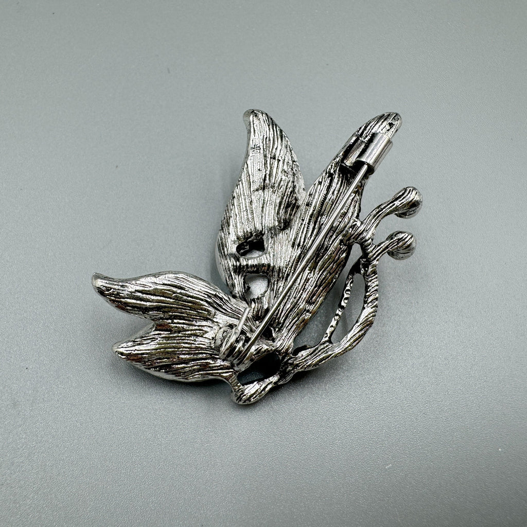 Butterfly Rhinestone Alloy Brooch PA5173