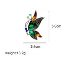 Butterfly Rhinestone Alloy Brooch PA5173