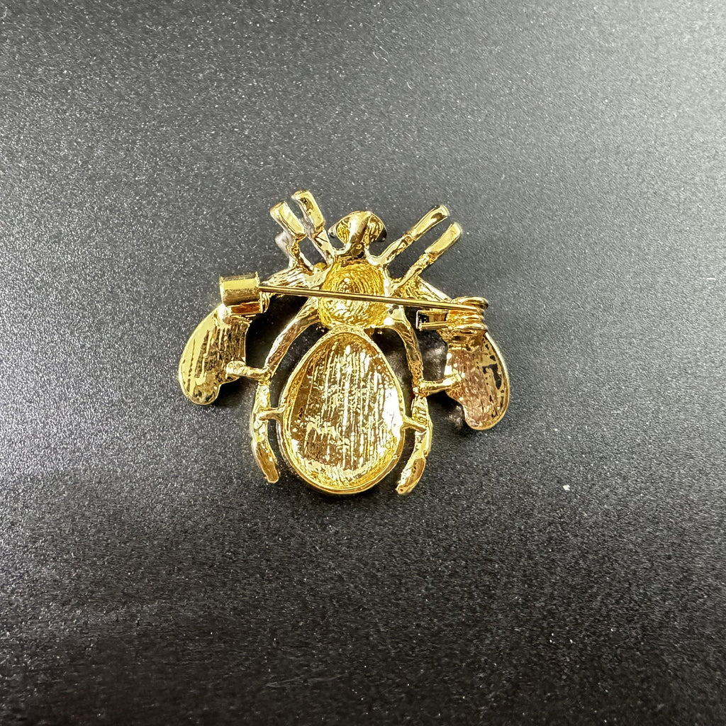 Watermelon Bee Rhinestone Brooch PA5200