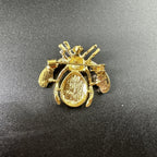 Watermelon Bee Rhinestone Brooch PA5200