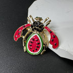 Watermelon Bee Rhinestone Brooch PA5200