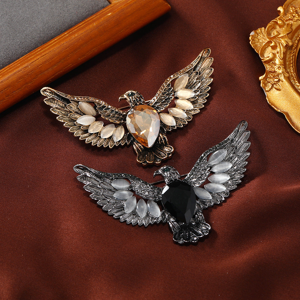 Eagle Rhinestone Brooch PA5206