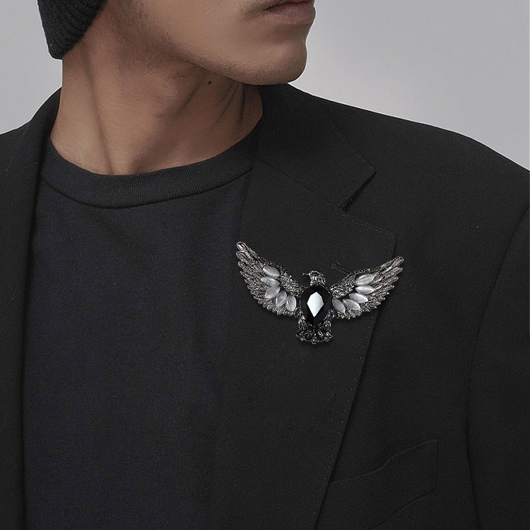 Eagle Rhinestone Brooch PA5206