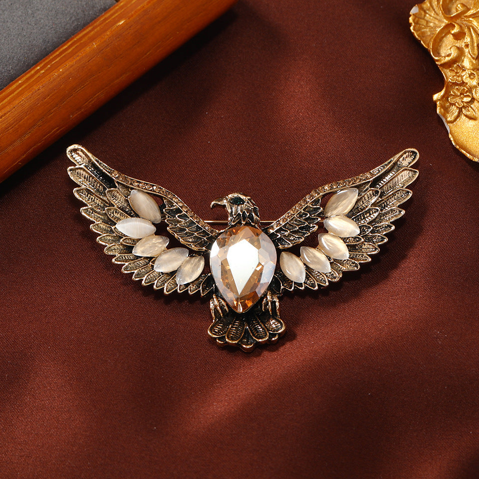 Eagle Rhinestone Brooch PA5206