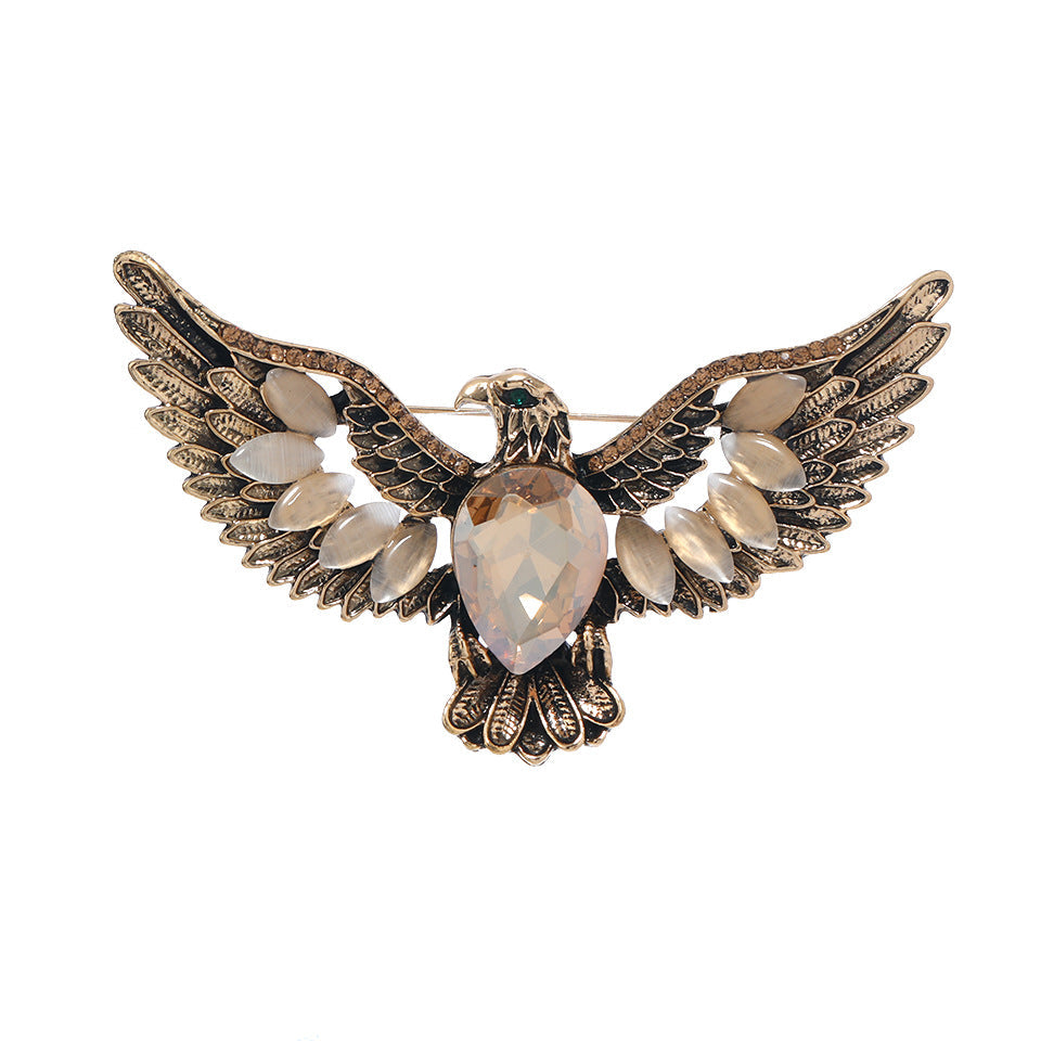 Eagle Rhinestone Brooch PA5206
