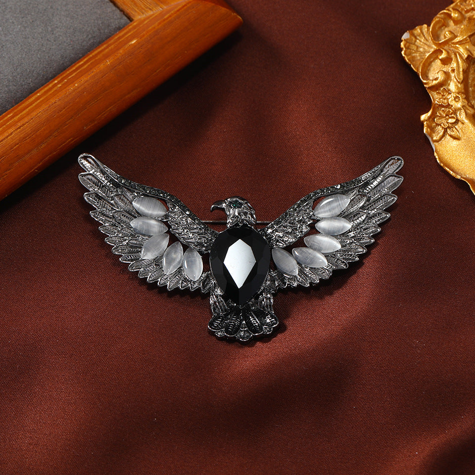 Eagle Rhinestone Brooch PA5206