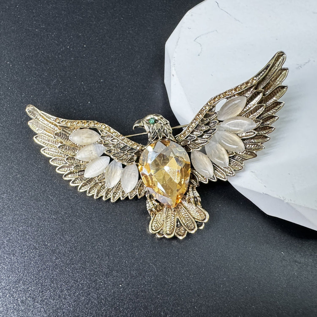 Eagle Rhinestone Brooch PA5206