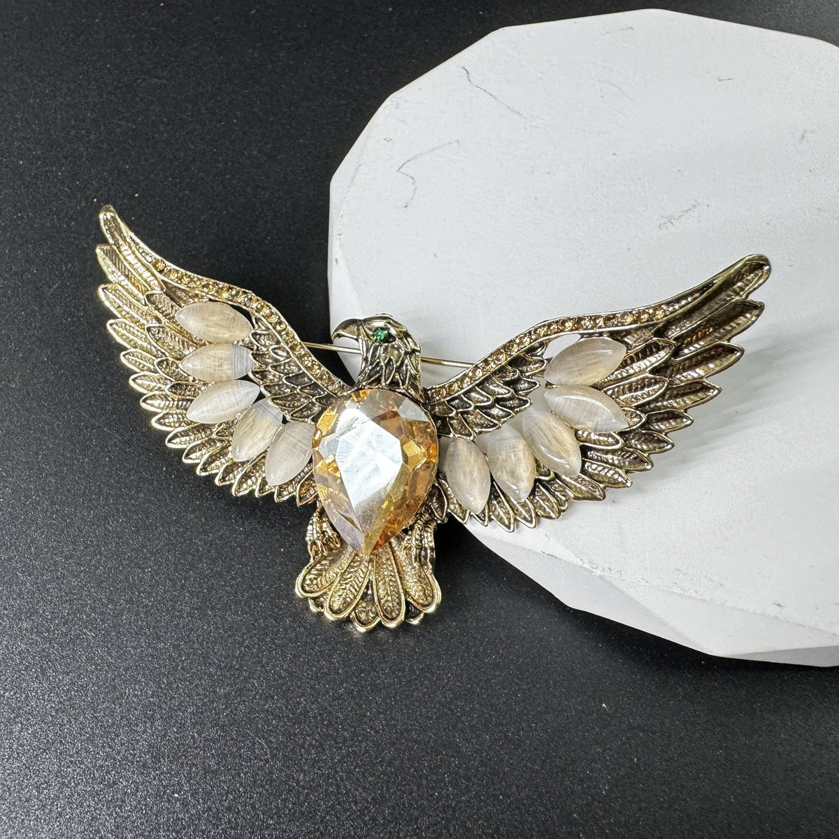 Eagle Rhinestone Brooch PA5206