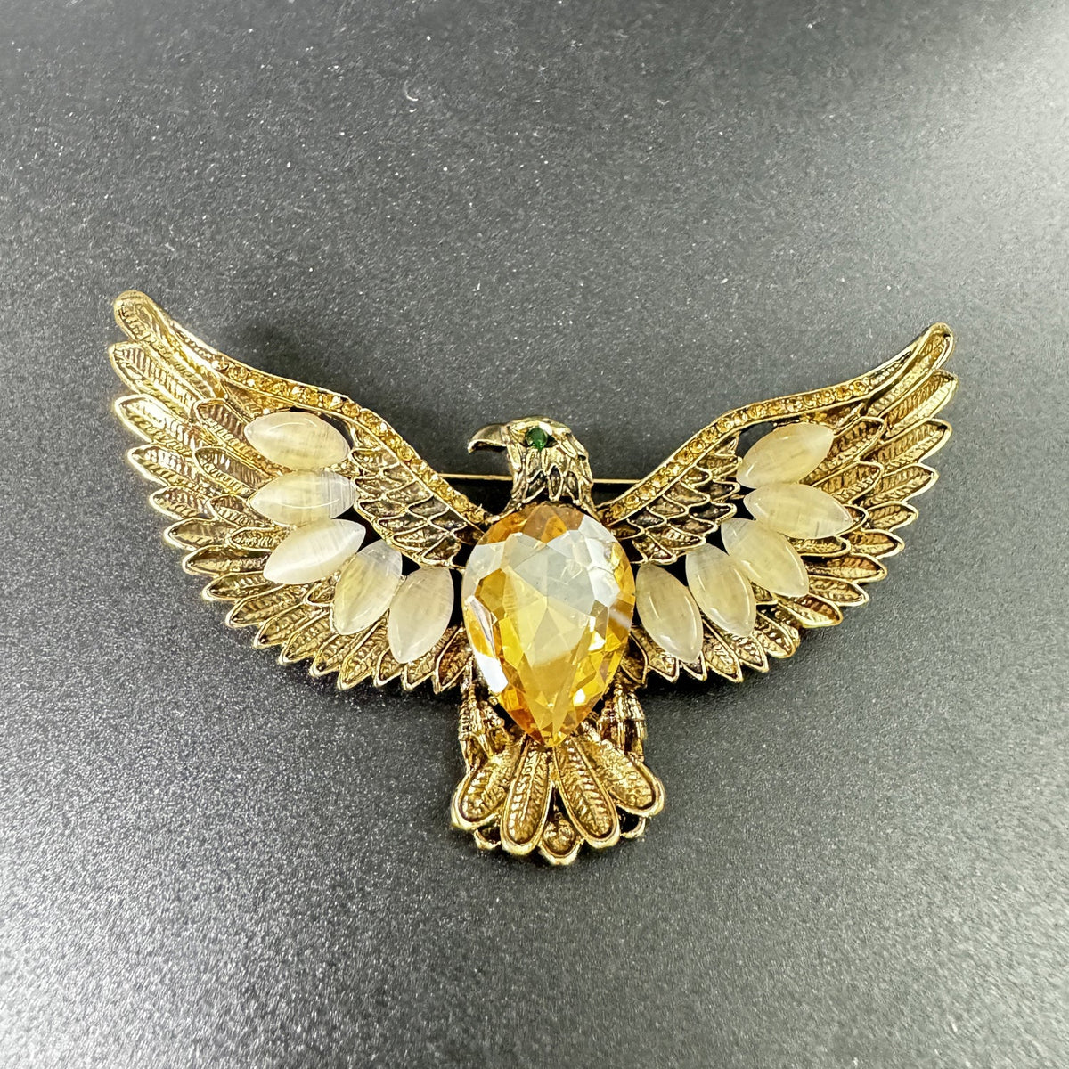 Eagle Rhinestone Brooch PA5206