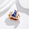 Sailboat Alloy Brooch PA5217