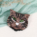 Animal Cat Acrylic Brooch PA5222