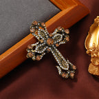 Cross Rhinestone Brooch PA5234