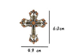 Cross Rhinestone Brooch PA5234