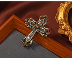 Cross Rhinestone Brooch PA5234