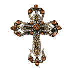 Cross Rhinestone Brooch PA5234