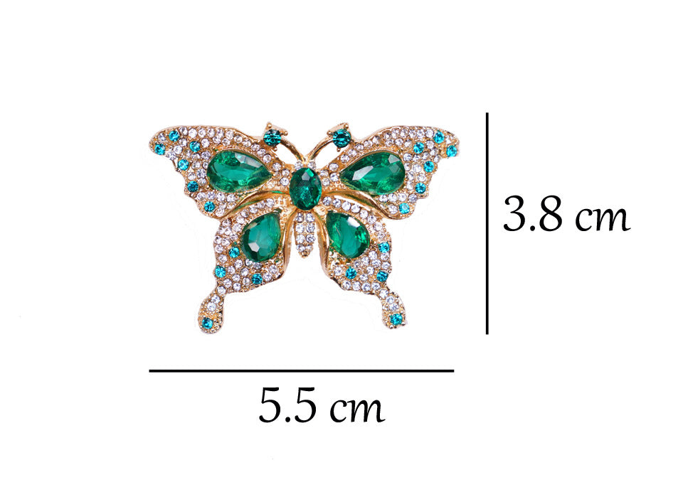 Baroque Butterfly Rhinestone Brooch PA5235