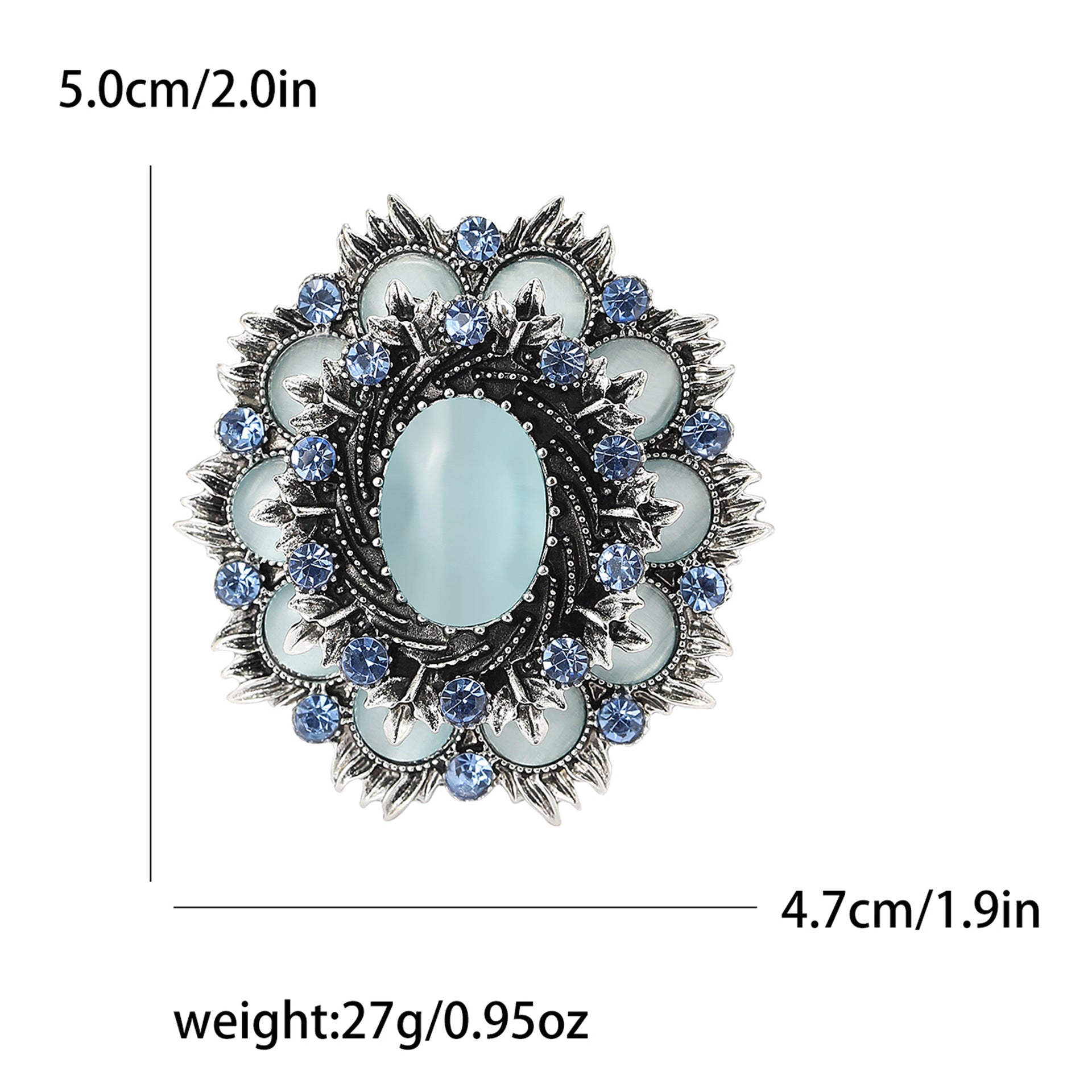 Baroque Retro Cat Eye Brooch PA5239