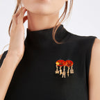Halloween Evil Pumpkin Enamel Brooch PA5257