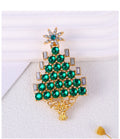 Christmas Tree Rhinestone Brooch PA5258