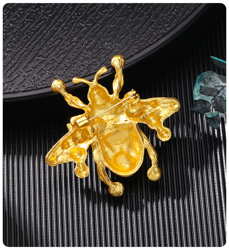Baroque Rhinestone Inspired Statement Bee Brooch PA5261