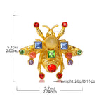 Baroque Rhinestone Inspired Statement Bee Brooch PA5261