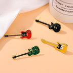 Enamel Electric Guitar Music Instrument Brooch PA5280